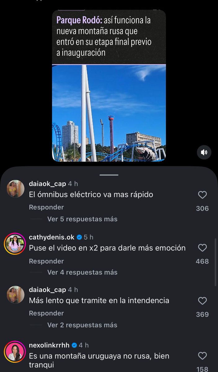 A ver qué opina la gente de la montaña rusa que instalamos con mis compañeros