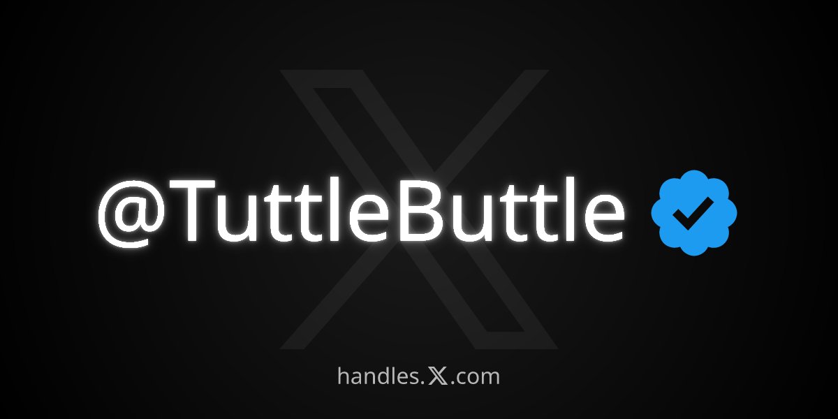 I just got <a href="/TuttleButtle/">Sam Lowrey #SilverSqueeze</a> from the X Handle Marketplace! Get your own at handles.x.com