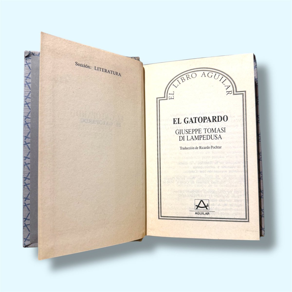 “El gatopardo”, un librazo.