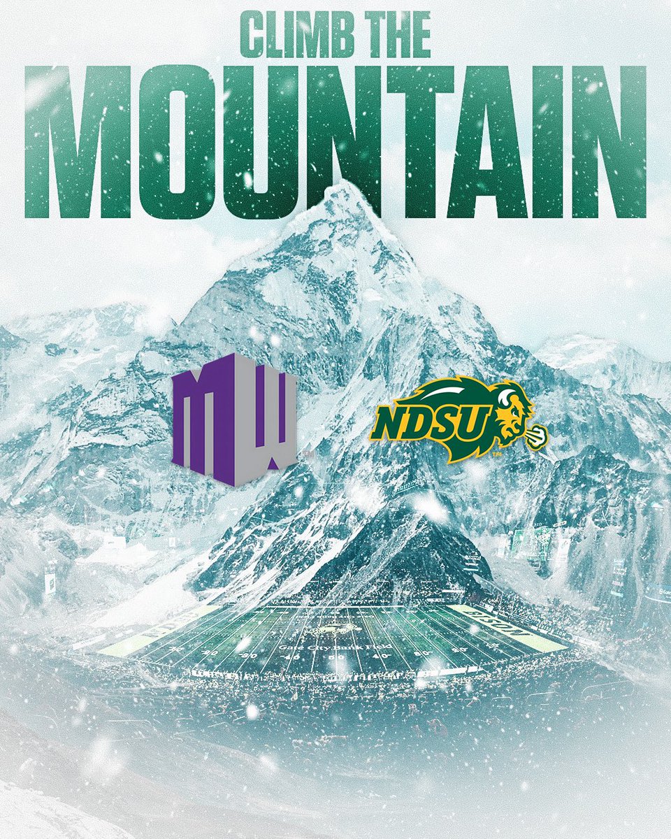 NDSU has always done things first class! Now the standard just got higher!! Help fuel the future of Bison Football as we Climb the Mountain in the Mountain West. Step by step, we make history #ClimbTheMountain GoBison.com/Climb