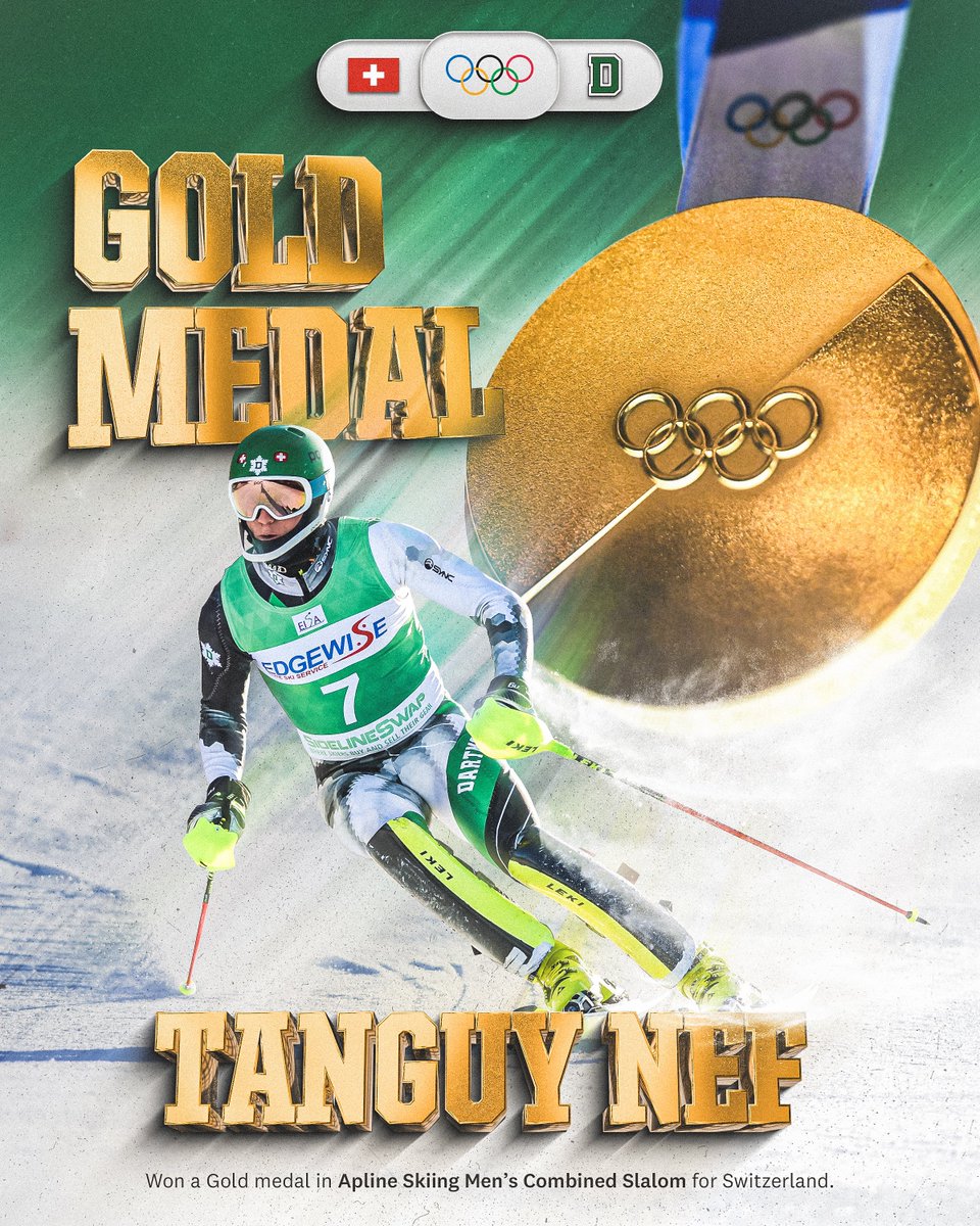 DartmouthSkiing's tweet photo. Did someone say gold?

Tanguy Nef '20 took home gold for Switzerland in the men's alpine team combined event!

#GoBigGreen | #TheWoods https://t.co/F9jtz2Vsun