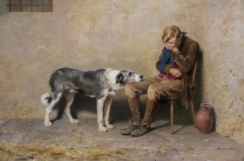solisolsoli's tweet image. Loyalty, 1869, by Briton Rivière