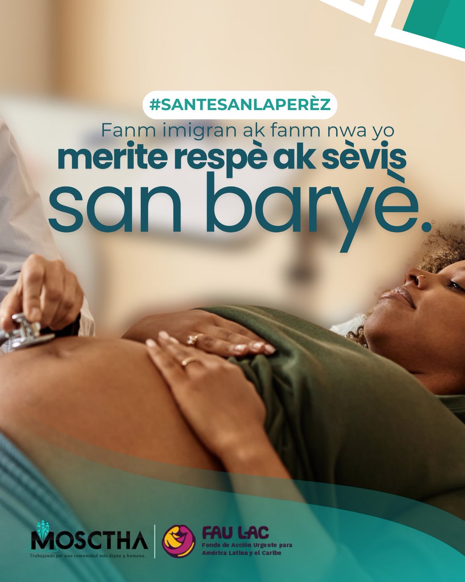 mosctha's tweet photo. Las mujeres inmigrantes y negras merecen respeto y servicios sin barreras👩🏾‍🦱✊🏾
______________________________________

Fanm imigran ak fanm nwa yo merite respè ak sèvis san baryè👩🏾‍🦱✊🏾

#SaludParaTodasYTodos #AtenciónConRespeto #BienestarSinBarreras #AtenciónSinDiscriminación https://t.co/6dVr2jZOyk