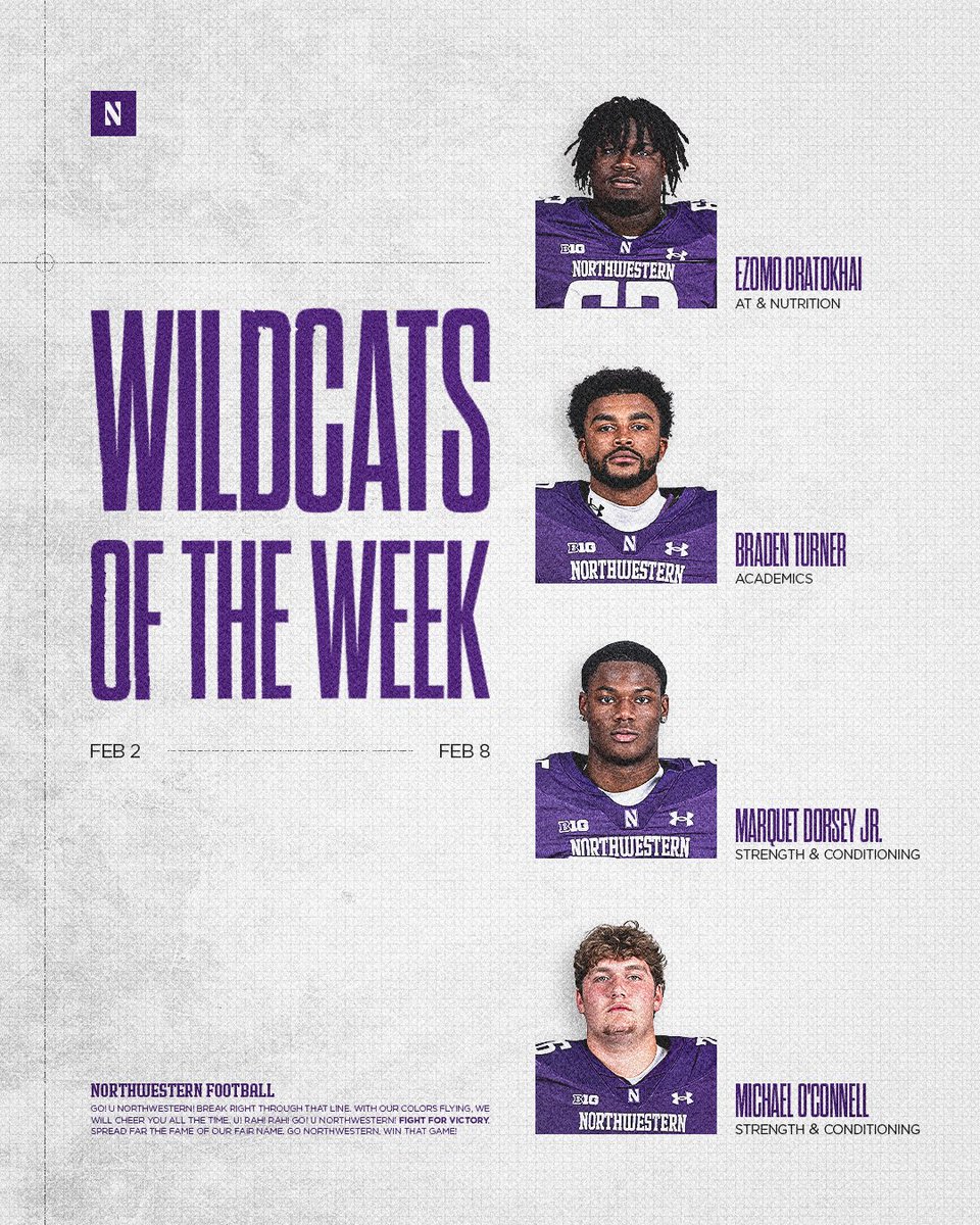 Northwestern Football tweet media