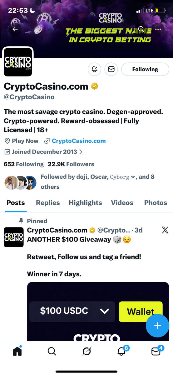 malletkhole's tweet photo. @pandaa @CryptoCasino Bless me 

GhTE9MeQnrAhZAKrMyjktcoBDTQzbTZkyhuZXJJbCn3j https://t.co/8MDHUl93F2