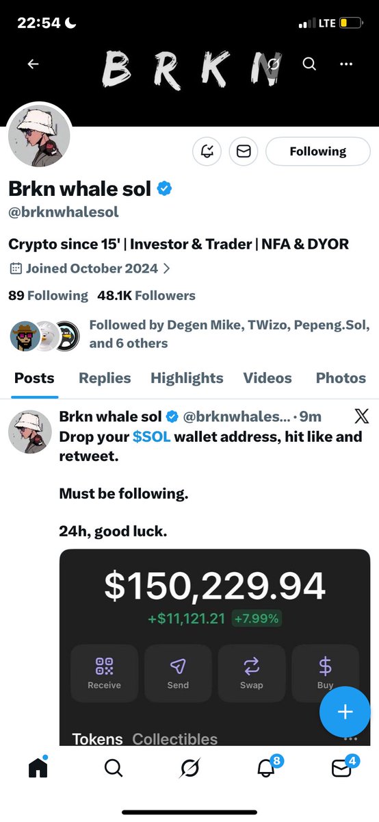 malletkhole's tweet photo. @brknwhalesol Been following boss 

GhTE9MeQnrAhZAKrMyjktcoBDTQzbTZkyhuZXJJbCn3j https://t.co/ZJF7jsHQ7T