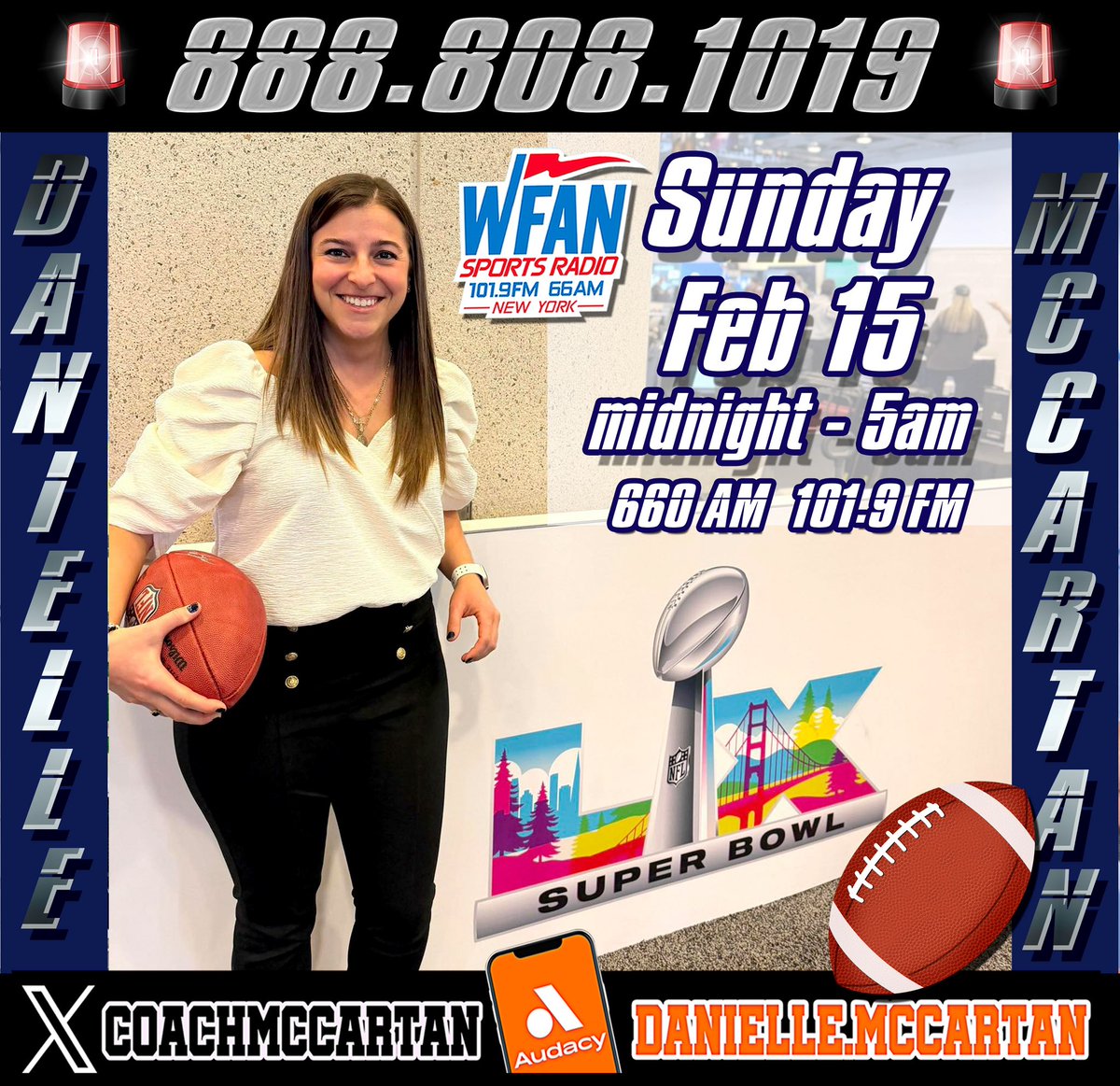 Danielle McCartan from WFAN tweet media