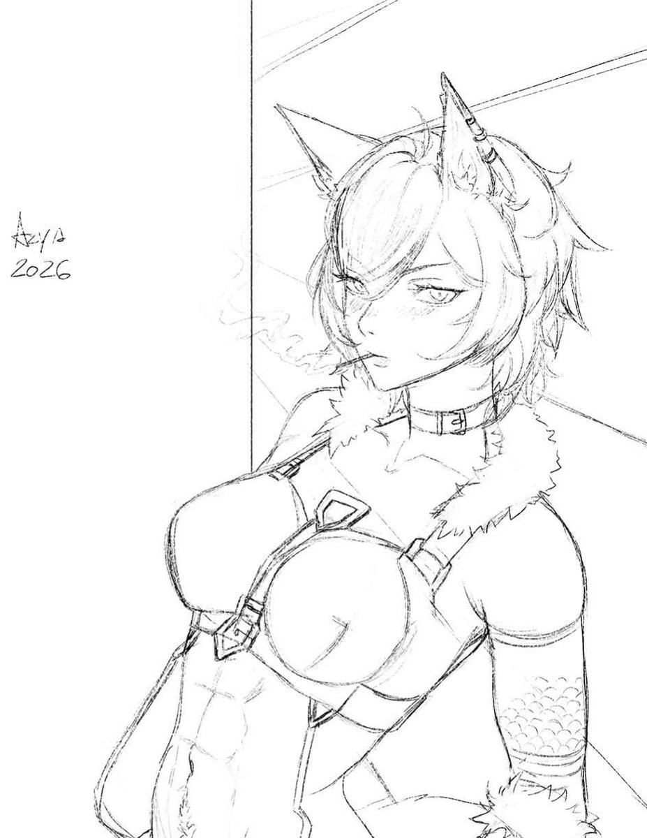 axyachan's tweet photo. Wip
#sketch #art #catgirl #wolf #neko #anime https://t.co/kJMBmwTCRQ