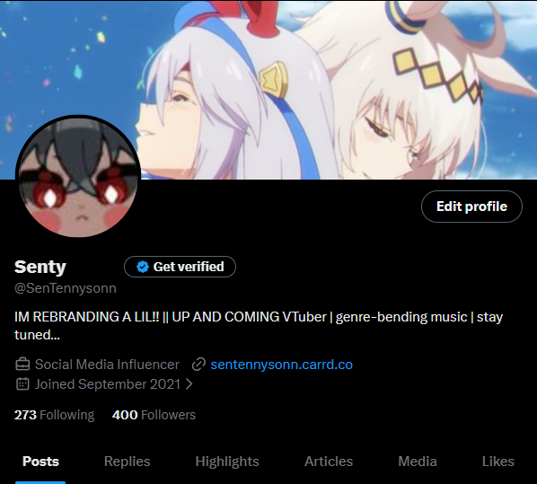 OMGOODNESS!! 400 FOLLOWERS THANK YOUS!!

I'm posting a lot this year to make up for last year I have been gone I promise!!
#Vtuber #vsinger