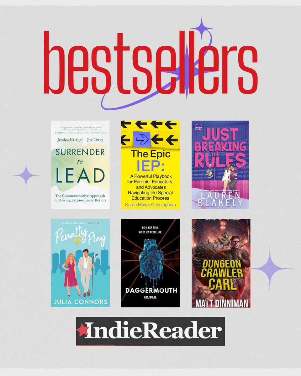 IndieReader's tweet image. Here is this week's IndieReader bestsellers' list:

Check them out here: loom.ly/O1UWcYo

#IndieReader #Bestsellers #NewBooks #IndieBooks #IndiePublishing