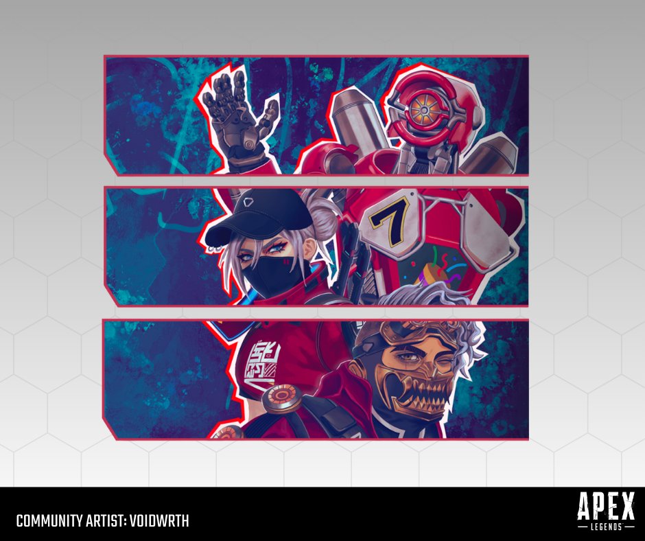 I still can’t believe I get to say this… my art is in Apex Legends! 🥳
So excited to be able share the tracker set that I made for this year's anniversary celebration. Thank you <a href="/PlayApex/">Apex Legends</a> this is a dream come true ❤️ #Apex7YearAnniversary #ApexPartner