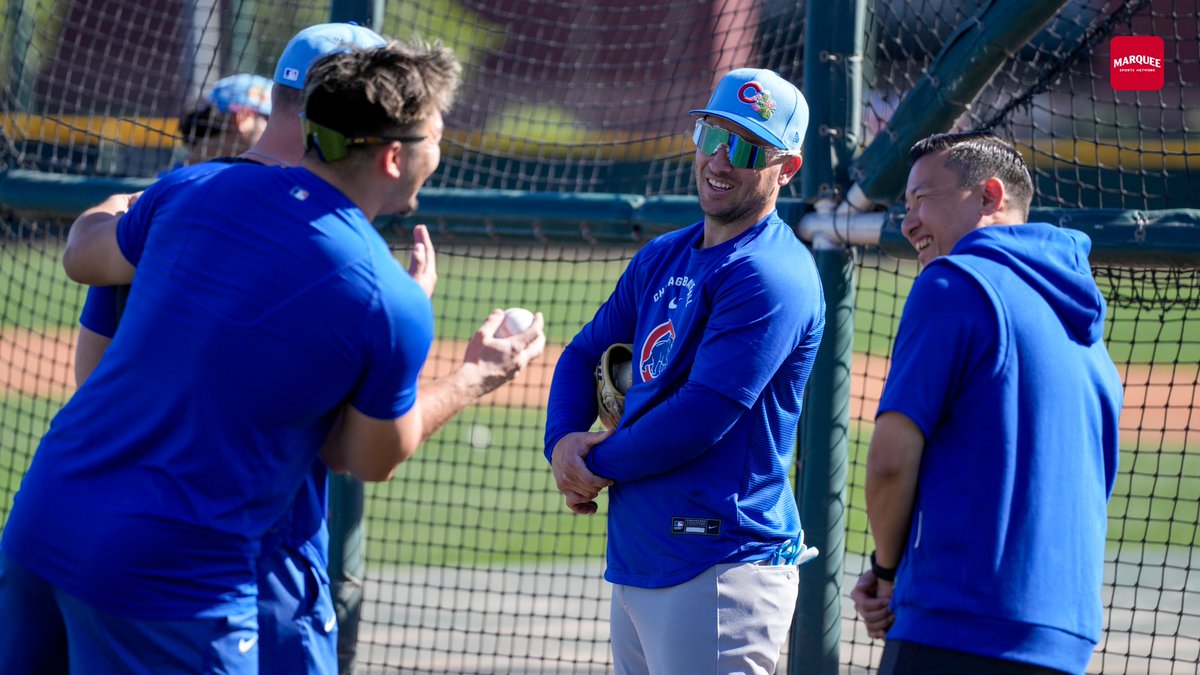 PCA and Bregman taking to the Sloan Park practice fields today in AZ with manager Craig Counsell observing. 

#SpringTraining