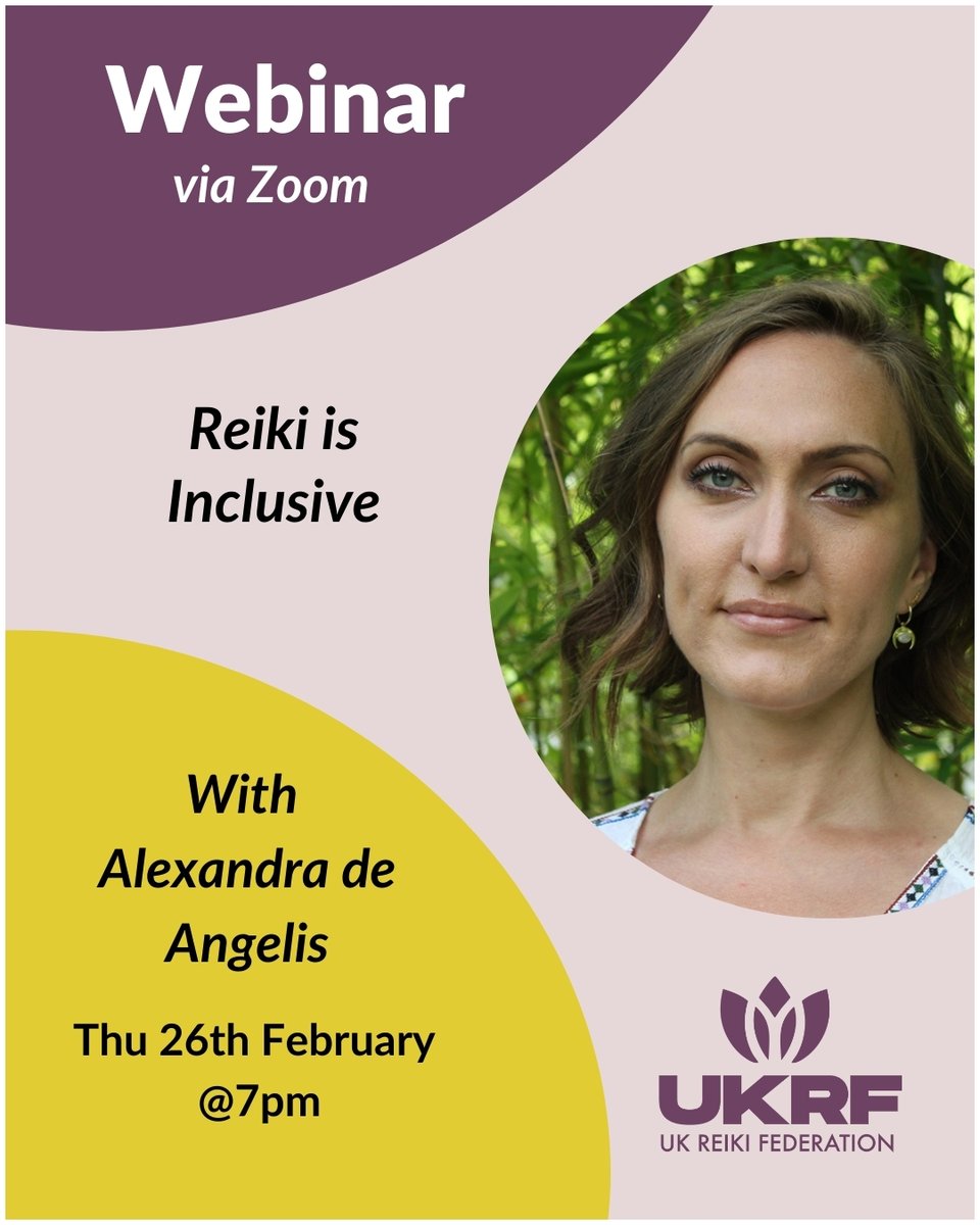 Join Alexandra de Angelis for this thoughtful, practical session exploring Reiki’s roots, adaptability, and inclusivity – with space for reflection and Q&amp;A

To access these #memberbenefits, you can join UKRF from only £25: reikifed.co.uk/join

#ReikiRoots #Reflection