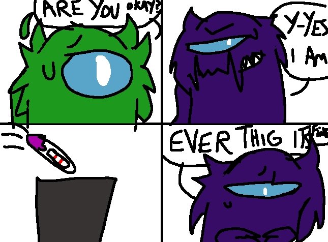 Shima1435's tweet image. Indigo and Green part 3/?? #rodamrix #indigoxgreen #comic #amongus #fanart