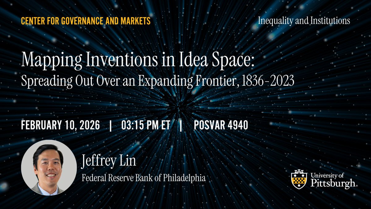 Center for Governance and Markets | Pitt tweet media