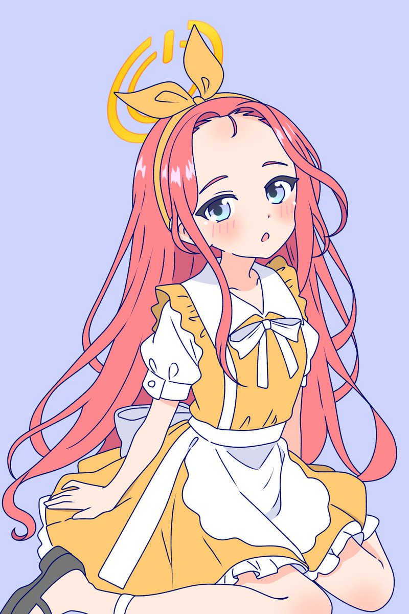 毎日ユズを描くEX 750日目 今日は不思議な気分 #ブルアカ #ブルー