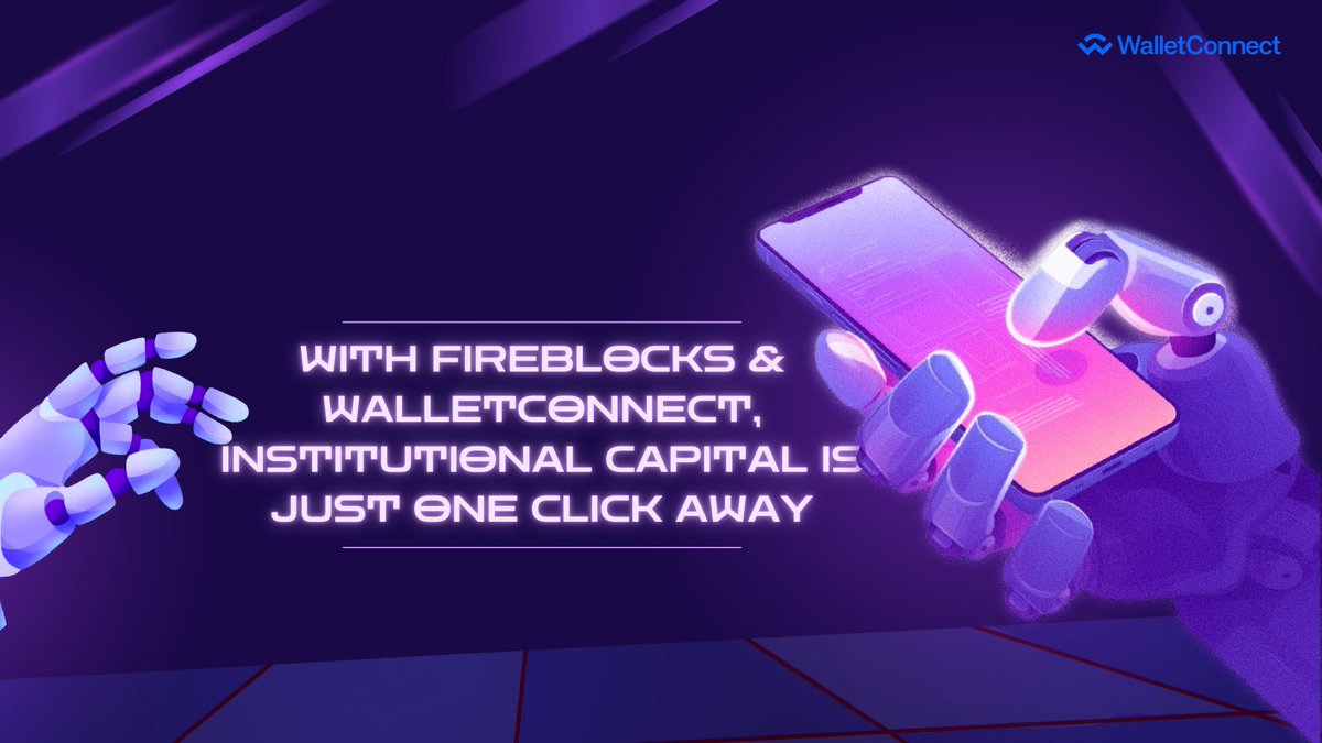 Vorsik2's tweet photo. 📌@FireblocksHQ ' integration with @WalletConnect  provides institutional capital with a direct, secure, and scalable path into the on-chain ecosystem. https://t.co/boAT1FNArk