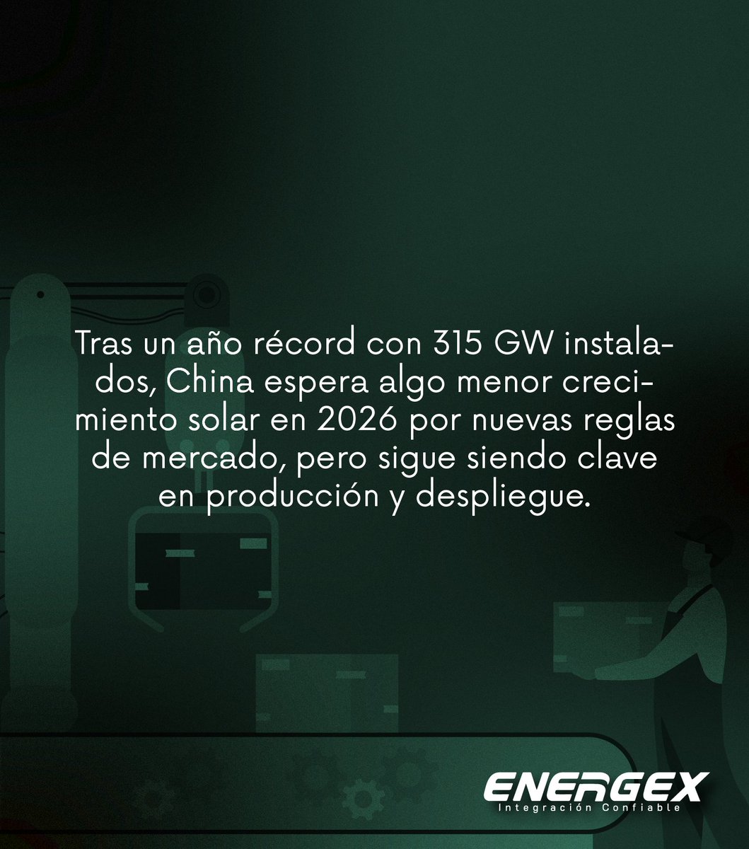 EnergexSA's tweet photo. La energía solar sigue creciendo y se consolida como una solución real para reducir costos y dependencia de la red.
#EnergíaSolar #EnergíasRenovables #SolucionesSolares #EnergíaVerde #TransiciónEnergética https://t.co/YIEstiy0TV