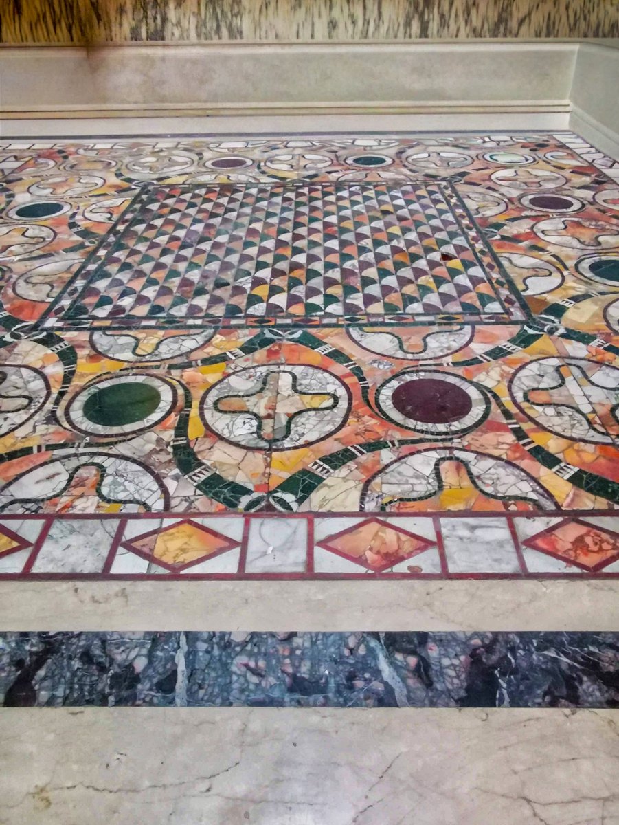 antmoose's tweet photo. #MosaicMonday takes us deep into the #Vittoriano in #Rome to discover a rarely-seen and spectacular late antique #opussectile floor from an unknown building in the southern part of piazza #Venezia. @IstitutoViVe https://t.co/0KeUn9UMsX