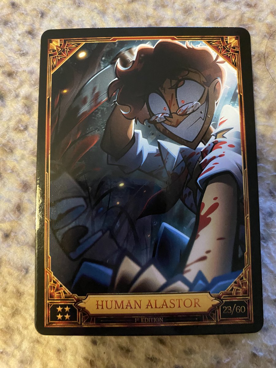 My Human Alastor card arrived today! Thank you again to