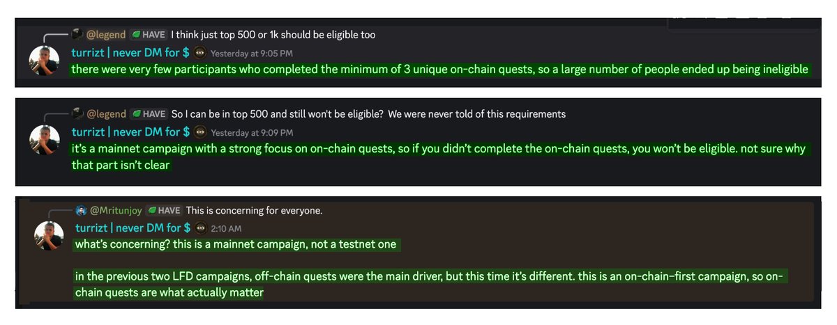 joying778's tweet photo. @TanssiNetwork LFD Session 3 Reward Update❗️

According to Tanssi Network team: Only participants who complete 3 unique on-chain quests are eligible for LFD S3 rewards. Leaderboard position and accumulated points don't matter. This is an on-chain-first campaign ~ completion of those 3 quests is what counts.

Why? LFD Session 3 focuses on blockchain-based engagement, unlike previous campaigns that emphasized off-chain activities.

Important: A large number of participants did not complete 3 Unique on-chain quest minimum, making them ineligible for rewards.

Final reward announcement coming soon. Stay tuned for updates from @TanssiNetwork.

Tanssi Network has strong potential. Looking forward to what's next.

What are your thoughts on this? Share your perspective below.

#TanssiNetwork #LFD #OnChainQuests