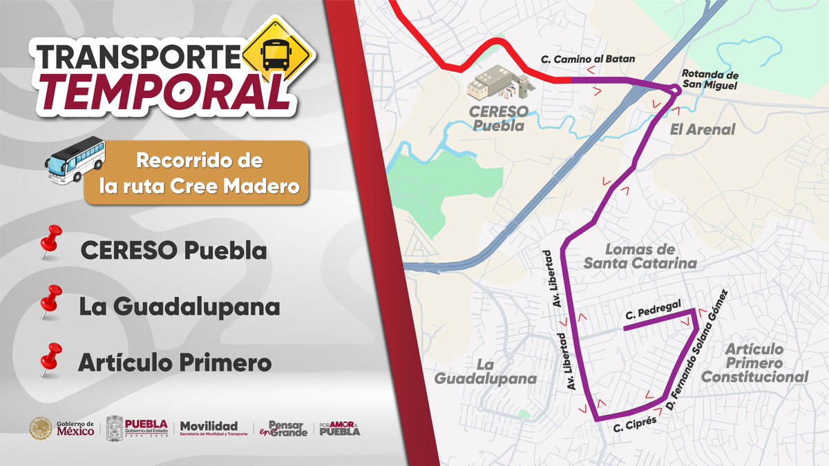 Secretaría de Movilidad y Transporte (@mtgobpue) on Twitter photo 