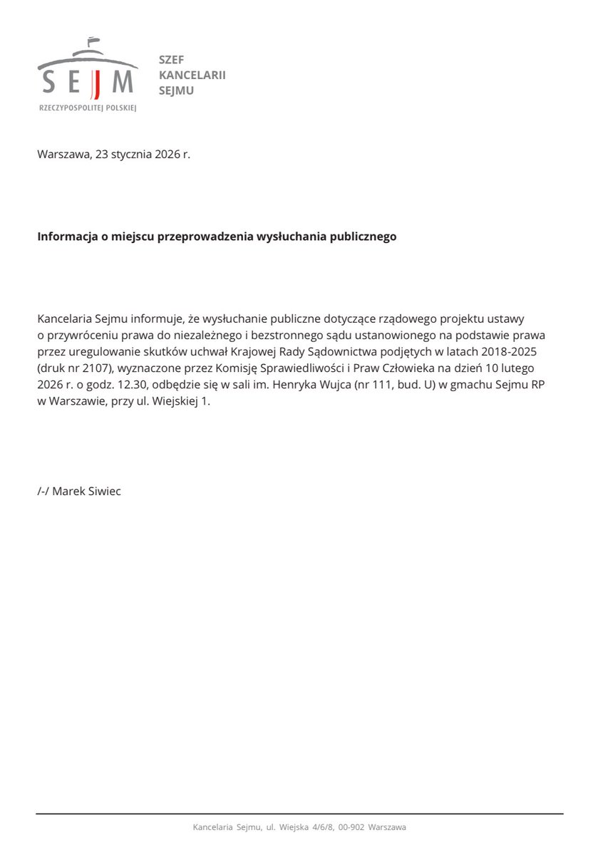 Już jutro będziemy w Sejmie, aby przestawić nasze stanowisko w sprawie tego kompromitującego projektu❗️❗️❗️