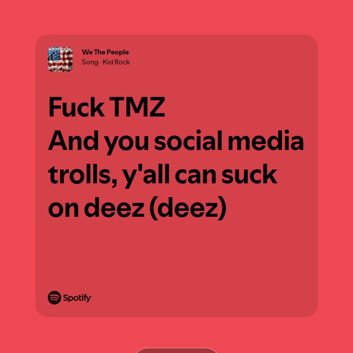 I don't think he cares.