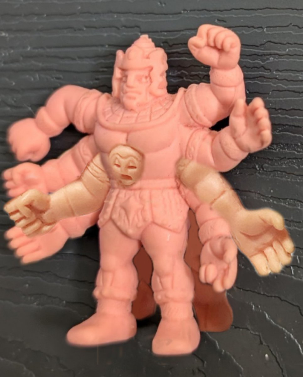 ゲェーッ！アシュラマンと寄生虫サタンクロスが合体して、腕が8本、足