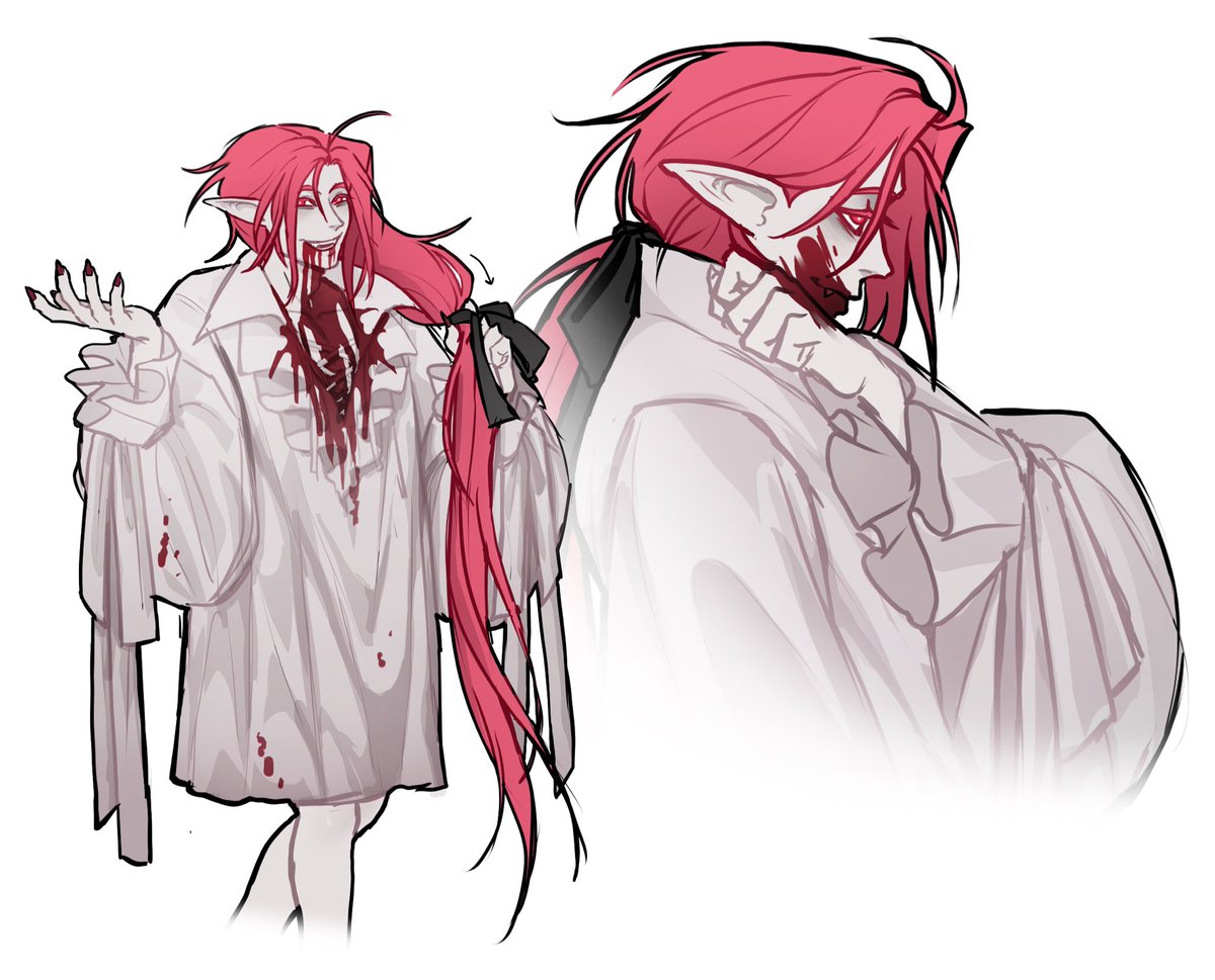 The Vampire being a vampire, I’ll learn eventually to draw more convincing blood.