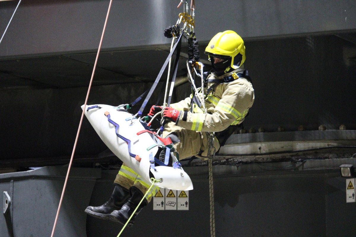 cumbria999's tweet photo. Finally Been Authorised to Post these. 
@fire_workington @FireWhitehaven 
Wholetime &amp; On-Call C01P1 &amp; P2 &amp; C02P2 
Crews Rescue of one casualty from dockside and  extracted anotherfrom the crane machine room https://t.co/J9WufWUwVe