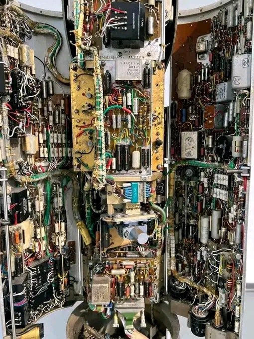 Guided missile of early 1960. Note how much electronics you need when there is no Microprocessor available