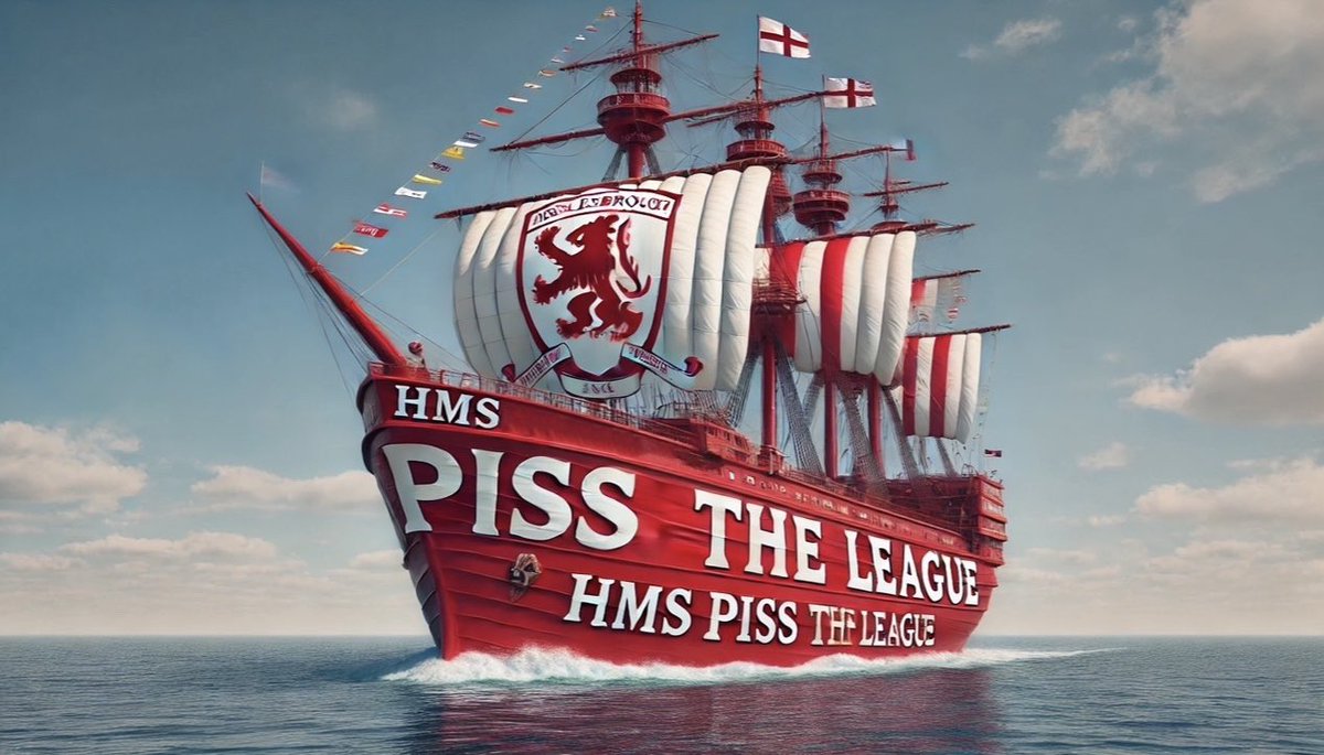 I can't give credit for whom created this, apologies, but it's now set sail <a href="/Boro/">Middlesbrough FC</a>