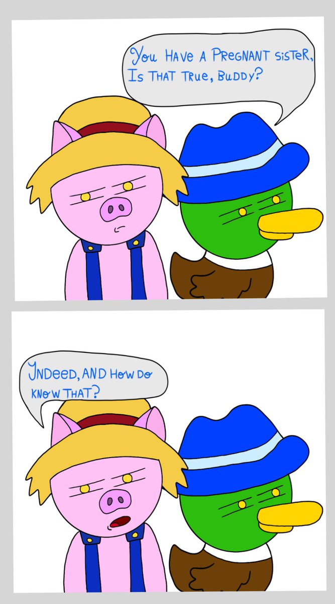 Lemons_Toons's tweet photo. Hey, hello! Here's the first Lemons Toons comic strip 🍋, enjoy! 
#-001 "The Father" 🦆🐖

#drawing #ComicArt #comics #art #stalehumor #humor #drawingart #drawings https://t.co/b6K1dpef4V