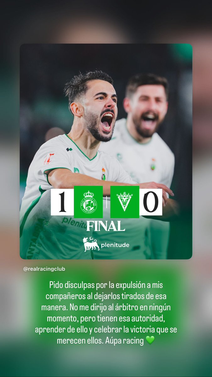 SoyPabloPuente's tweet image. Arana, tras su expulsión: "Pido disculpas por la expulsión a mis compañeros al dejarlos tirados de esa manera. No me dirijo al árbitro en ningún momento, pero tienen esa autoridad, aprender de ello y celebrar la victoria que se merecen ellos. Aúpa Racing".