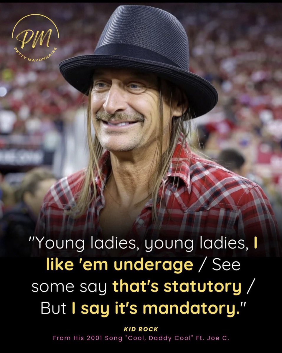 LarryLibtardo's tweet image. Now do Kid Rock.