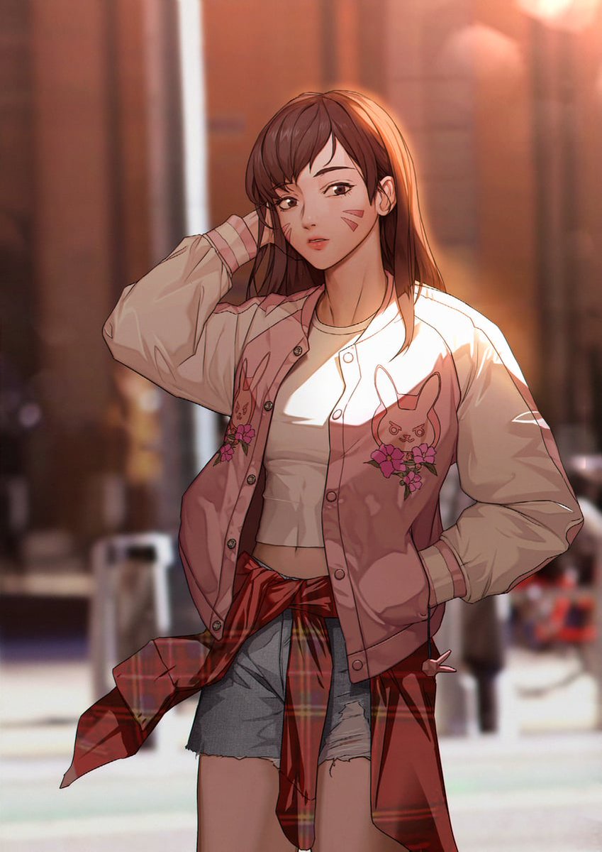 DVa_Bomb's tweet photo. @Hung_Archeology --any effort. And though they were pretty clear on what's going on...she felt weird walking through the halls here in...too spicy a getup.

So...she went with casual. For now. It was spicy enough, she thought. And so, after researching, where Sloans--

📷 nasaca (artstation) https://t.co/9lwNzBeDg7