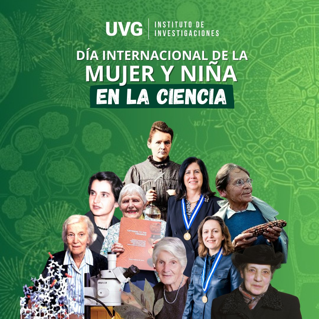 👩‍🔬💡Hoy conmemoramos a las mujeres y niñas que transforman la ciencia.

💚 Reafirmamos nuestro compromiso con la igualdad de oportunidades, para que más mujeres y niñas desarrollen su vocación científica.

➡️ Descubre más: uvg.edu.gt/investigacion/…

#MujeryNiñaenlaCiencia #11F