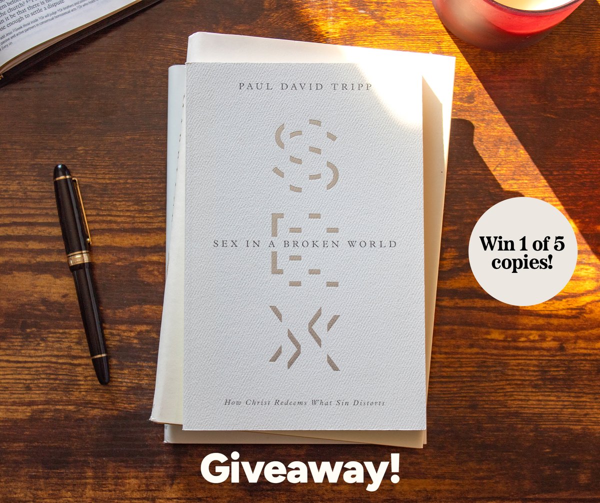 GIVEAWAY! Enter for a chance to win one of 5 copies of Sex in a Broken World by Paul David Tripp!

Winners will be drawn on March 2 and notified by email.

Only residents within the United States are eligible to win. 

Click here to enter: gleam.io/MaynL/sex-in-a…