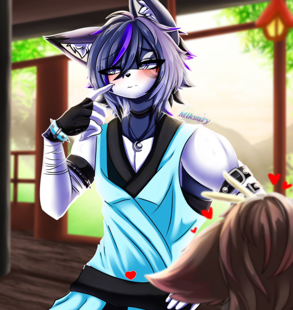 Recuerdan la guadaña de Mar? bueno, les presento a la versión mobian de esta
les Presento a Aluneth The Wolf 💜

la zorrita le pertenece a <a href="/jairgeoart/">jairgeoart</a> 

#Mobian #digitalart #FanCharacter #SonicStyle