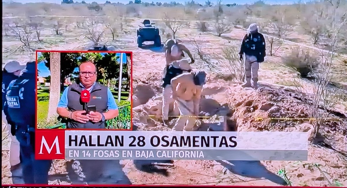 pelwchi's tweet image. El hallazgo de 14 fosas clandestinas con 28 cuerpos, de los cuales 6 han sido identificados, en la Reserva Ecológica ubicada en la colonia Miguel Alemán del Valle de Mexicali en BC.

Esta área es el paso de migrantes, pero también es una zona en disputa por "Los Rusos", una…