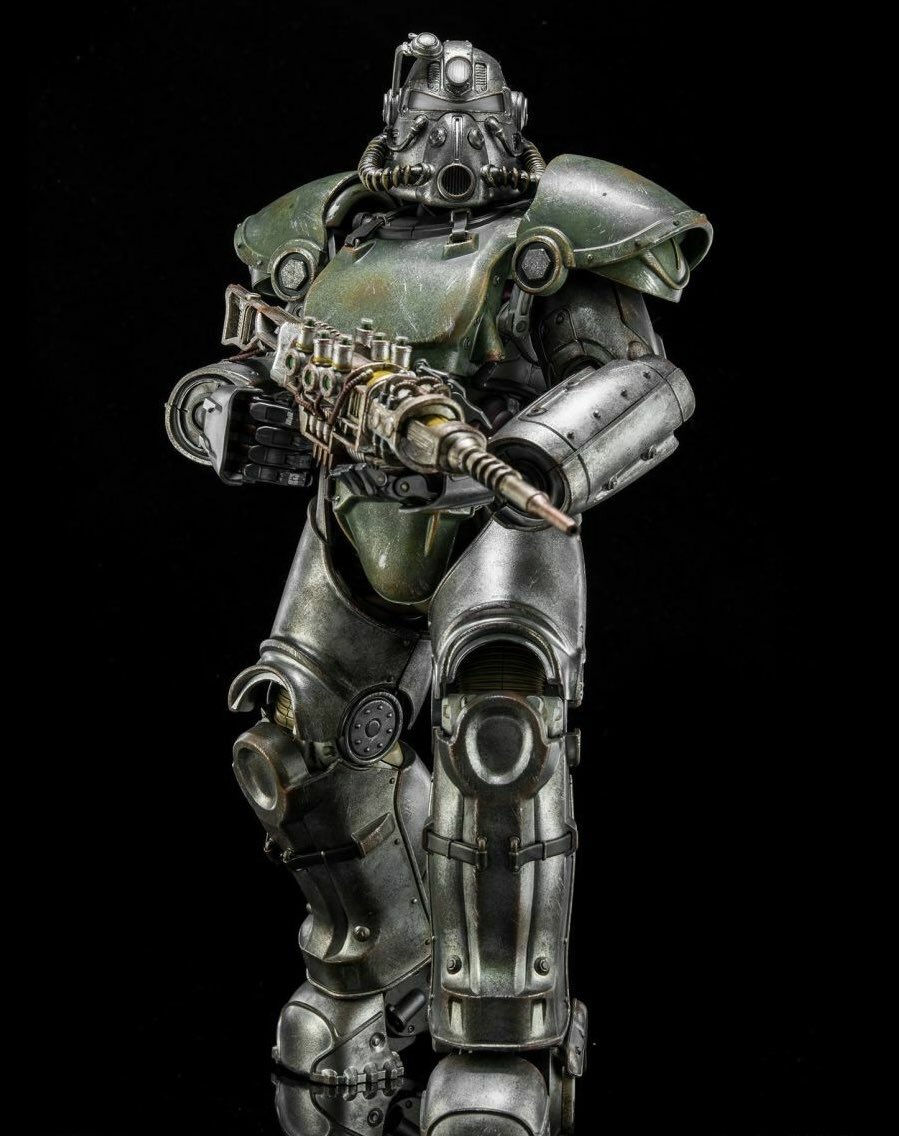 HelioReign's tweet image. Kinda annoying that the T-60 is the staple power armor now for Fallout, when it's literally the ugliest design of the main 4 types