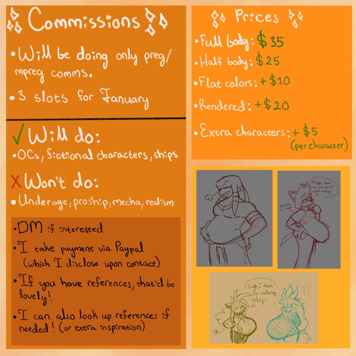 MannyLuv2's tweet photo. ✨✨!!FEBRUARY COMMISSIONS!! ✨✨

Once again taking 3 slots, I will really appreciate it!! https://t.co/ndeDfeOZev
