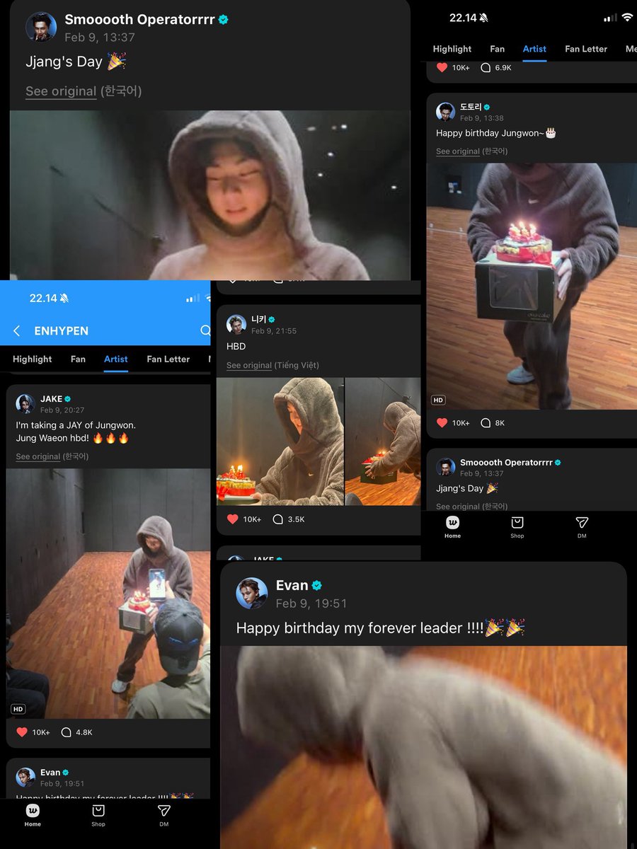 hsngpilled's tweet image. the different povs makes this so cute it’s like being at a jungwon concert