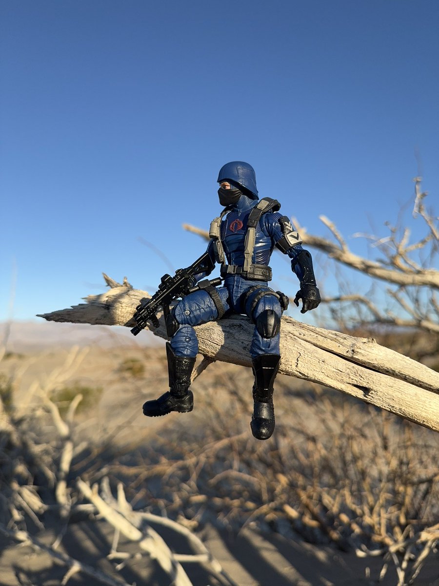 CletusOfCobra's tweet photo. What a privilege to get to shoot figures in such an alien, hellish and yet beautiful landscape! #DeathValleyCA #BadwaterBasin #SandDunesDeathValley #Cobra #GIJoeClassified #Hasbro #StarWarsBlackSeries #CletusOfCobra #DarkSkiesDeathValley #DeathValleyNationalPark #toyphotography https://t.co/vAyfOvuOu4