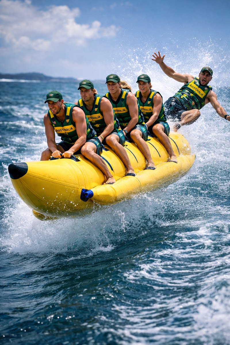 Daria_gav's tweet photo. banana boat ride should be an Olympic sport. Imagine all the formats 🤣 https://t.co/v0sDbgJsyx