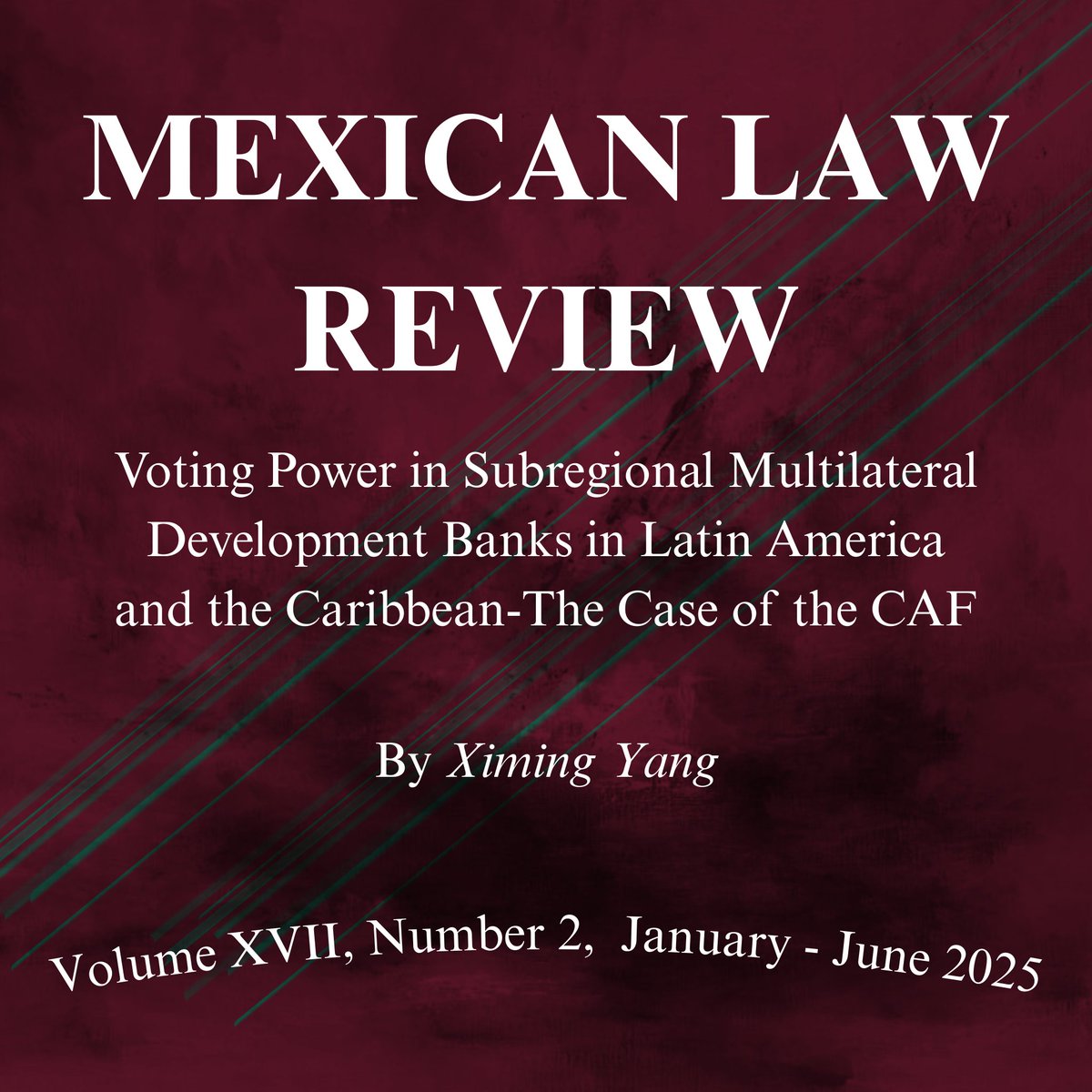 MexLawRev's tweet photo. En este artículo, el autor analiza la estructura de votaciones de diversos bancos de desarrollo en América Latina, en particular, el CAF. 

Léelo aquí: https://t.co/aYqWyQvyFN https://t.co/XQ7Wd3EqVs