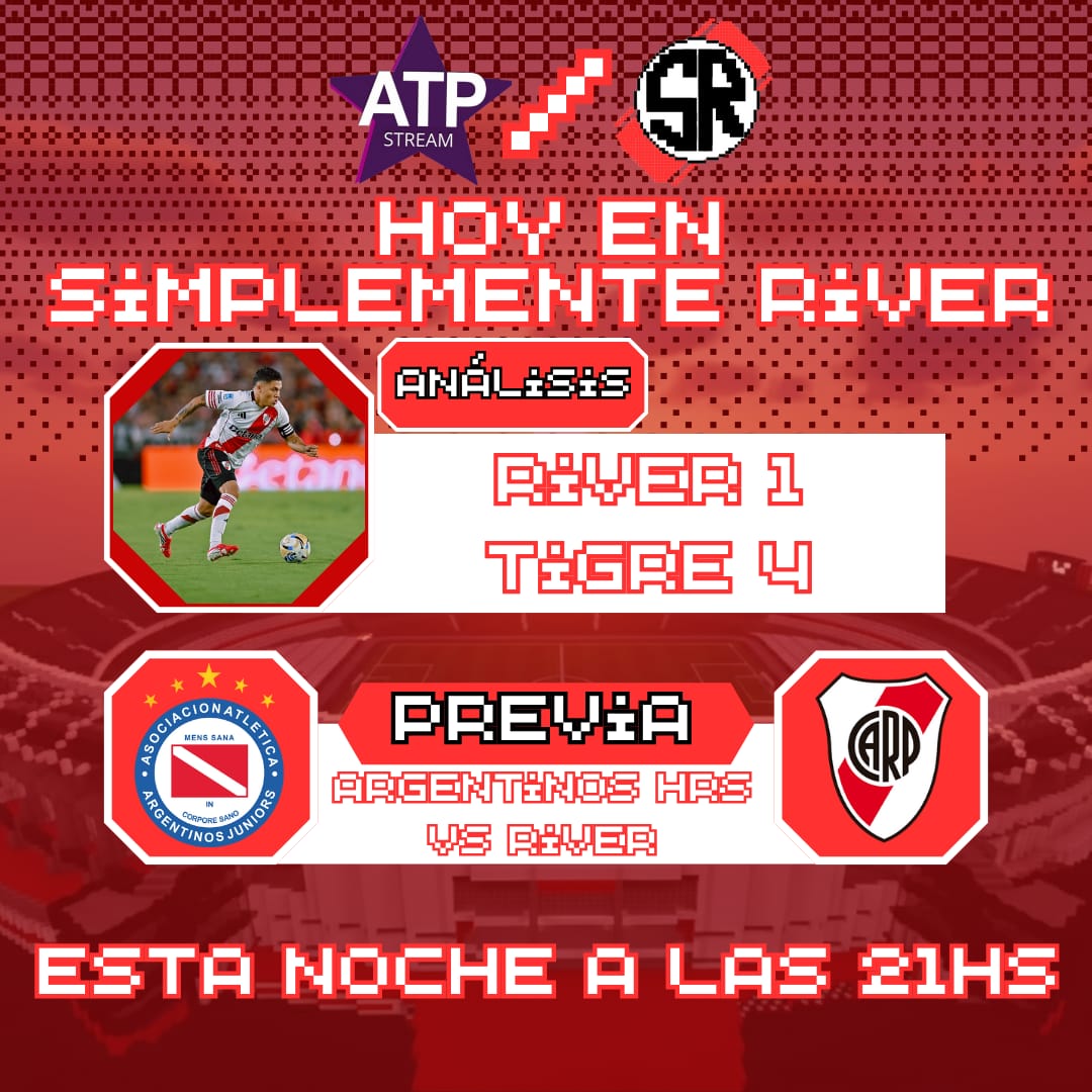 SimplementeRP's tweet image. Está noche arrancamos la semana con todo lo que dejó la dura derrota del Sábado, y todo lo que se viene de acá en adelante.
youtube.com/@atp-stream?si…