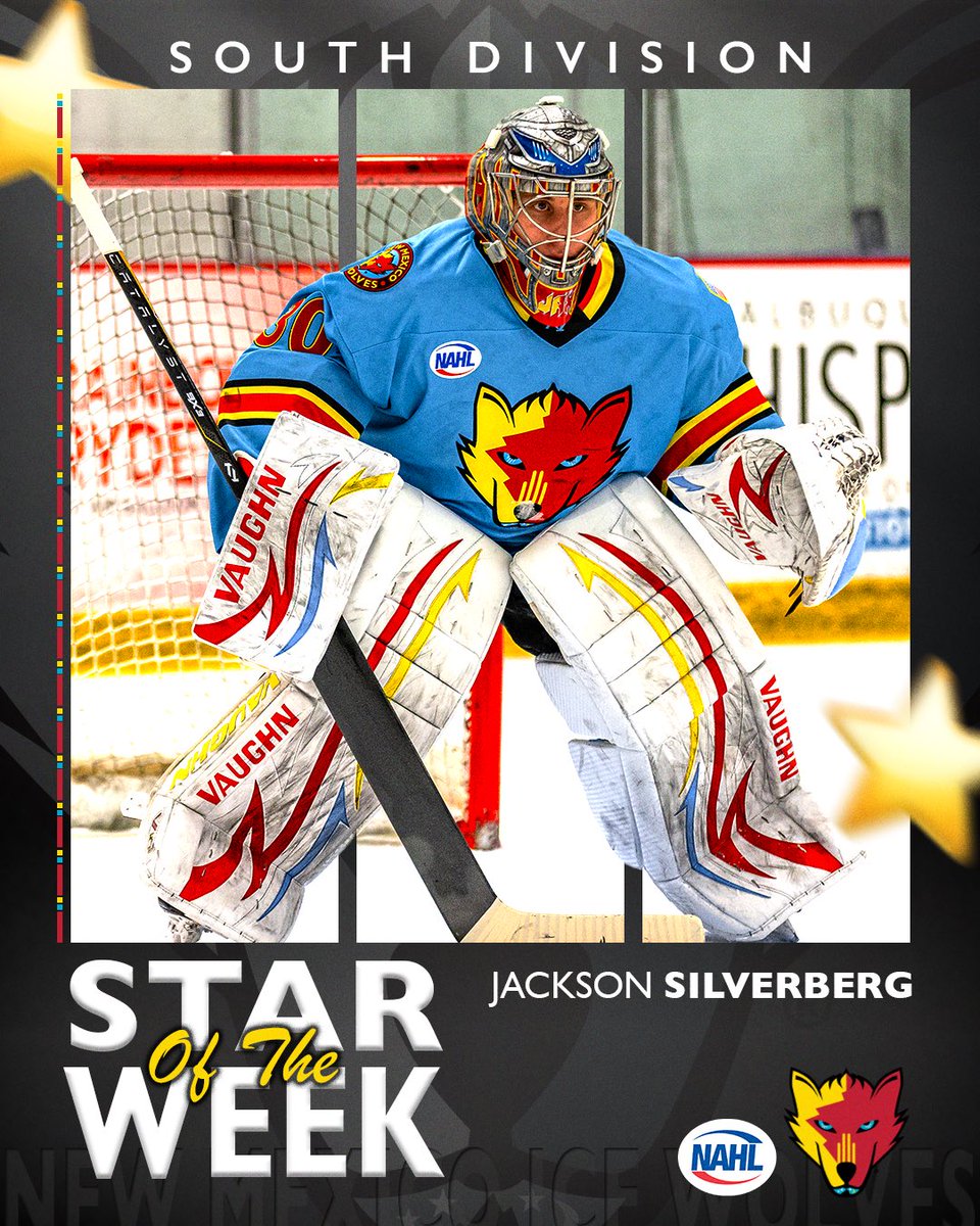 After stopping 68 out of 71 shots this weekend with a .971 save percentage, Jackson Silverberg has earned the South Division Star of the week! Congratulations!