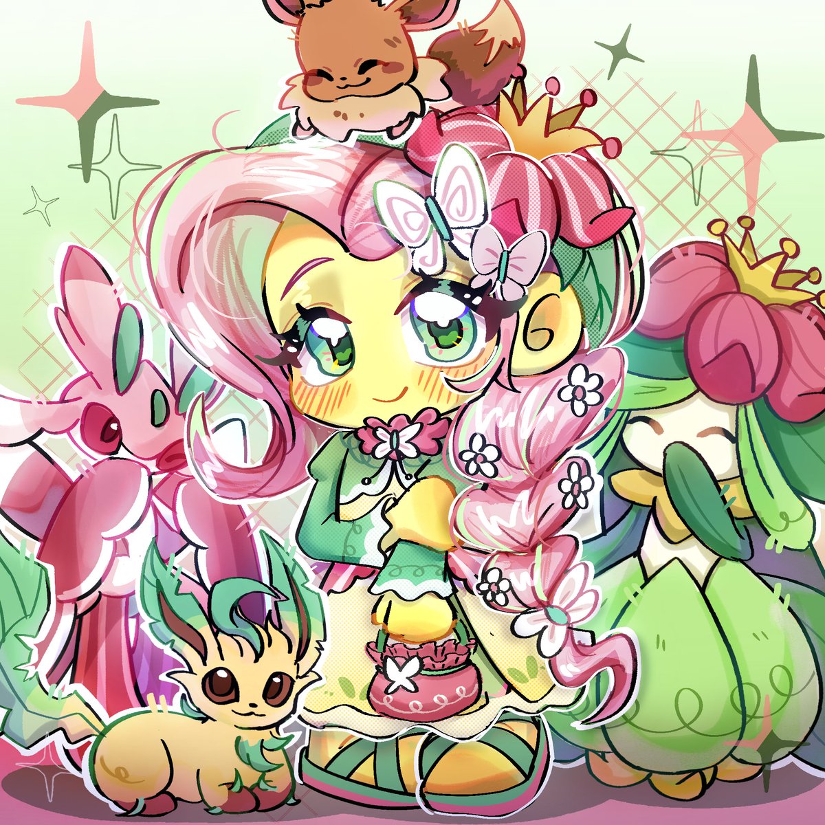 🦋🍃💐
#Fluttershy #mlp #pokemon
